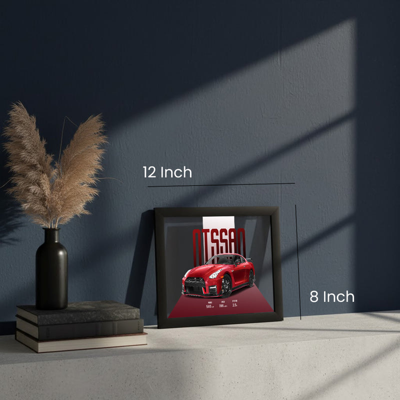 Nissan GT-R Car Art Frame – 8×12”