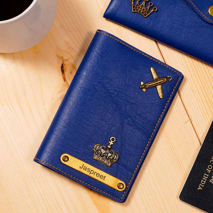 Personalized Passport Cover & Ladies Clutch Combo