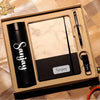 Black Diary, Bottle, Wallet, Pen, and Keychain Gift Set