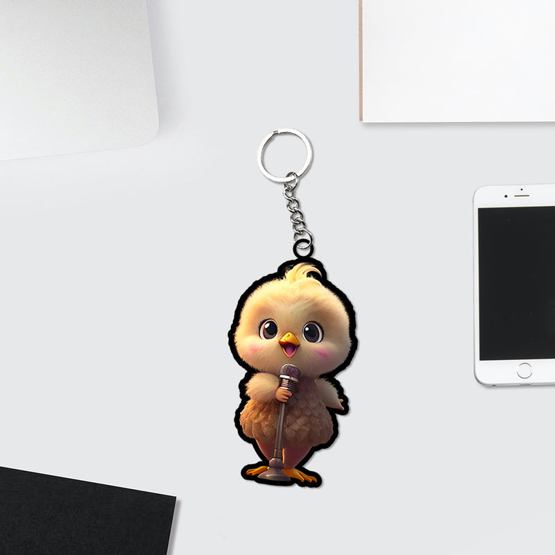 Cute Cartoonist Keychain | Love Craft Gifts