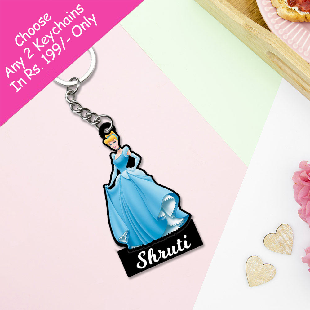 Barbie Keychain With Name | Love Craft Gifts