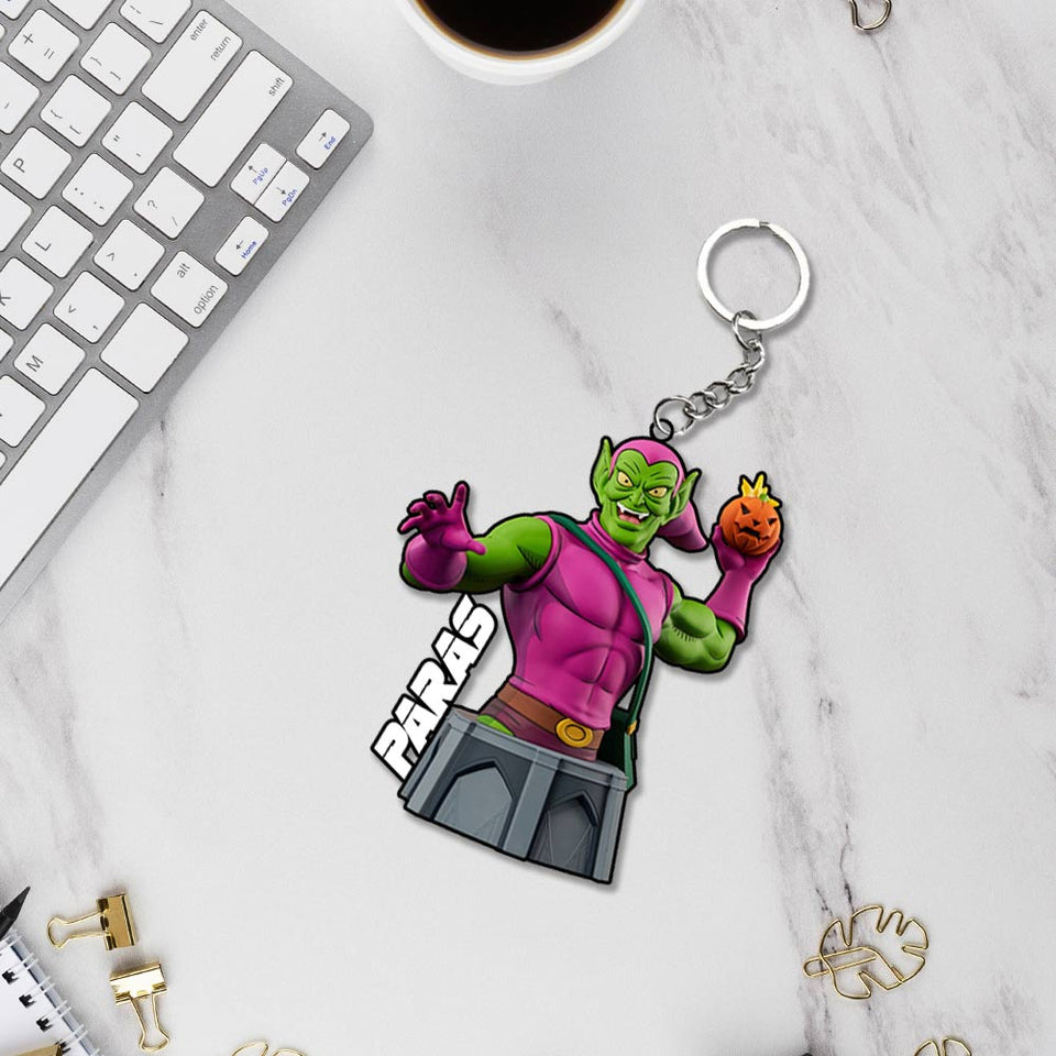 Spider-Man Cartoon Characters Keychain With Name | Love Craft Gifts