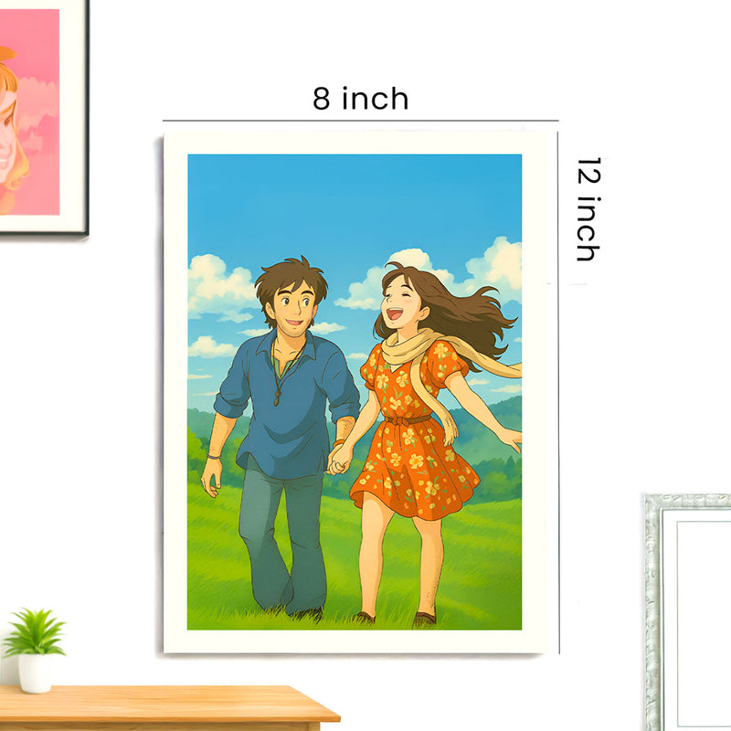 Personalized Ghibli Art Style Frame - 8x12"