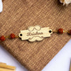 Personalized Name Rudraksha Rakhi for Brothe | Love Craft Gifts | 