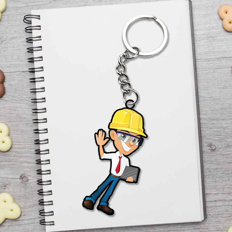 Engineer Keychain - love craft gift