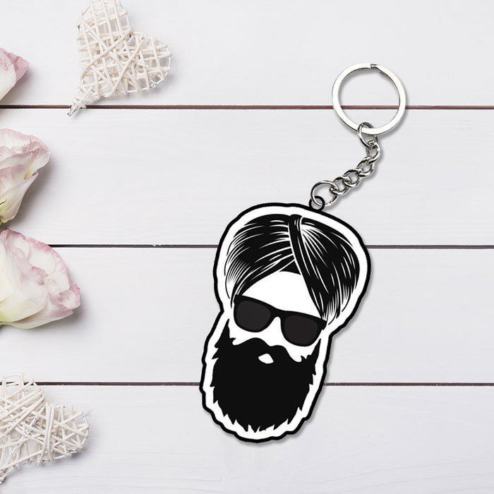 Haryanvi Logo Keychain | Best Haryanvi Keyrings | Love Craft Gifts