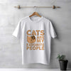 Men's White Cats Are My Favourite People T-Shirt | Love Craft Gifts