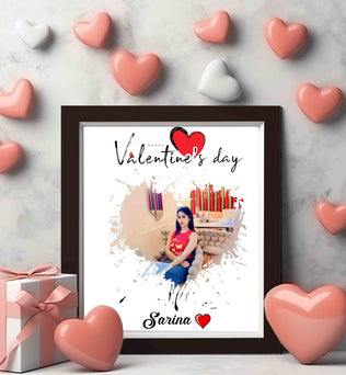 Valentine Special -Personalized Photo Frame For Loved One-8x12