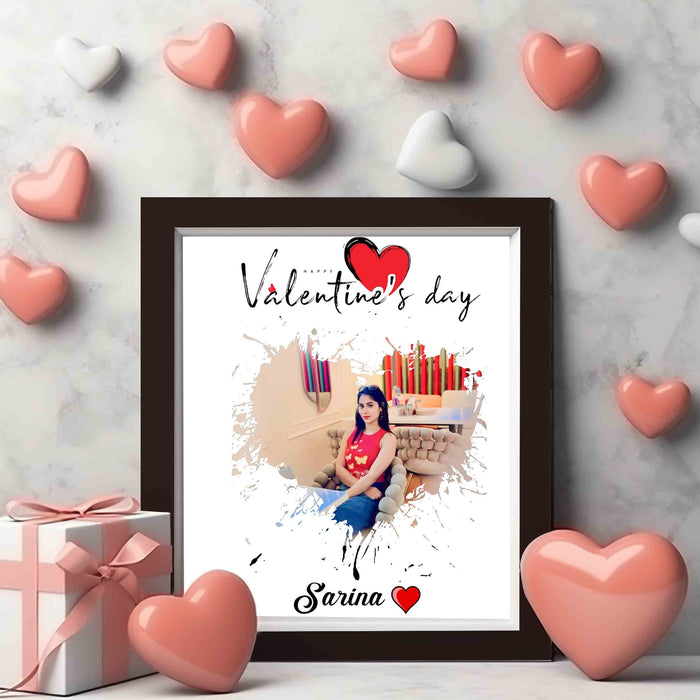 Valentine Special -Personalized Photo Frame For Loved One-8x12"