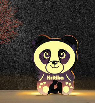 Personalized Panda Gift Lamp - Glowing Panda Gift For Valentine | Love Craft Gifts