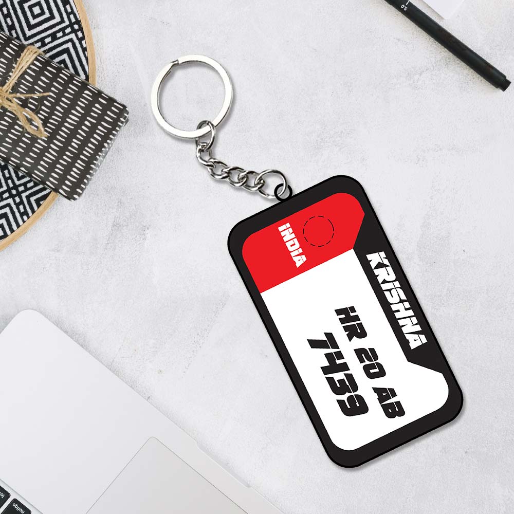 Number Plate Keychain | Love Craft Gifts