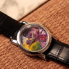 Customized Black Leather Wrist Watch | Love Craft Gifts
