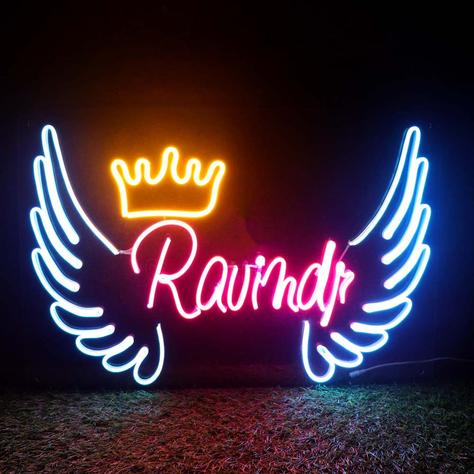 WINGS SPECIAL NAME NEON LIGHT FRAMES