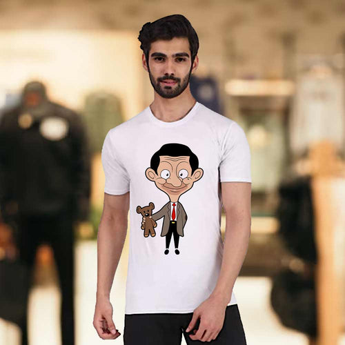 Men's White Iconic Mr. Bean T-Shirt | Love Craft Gifts
