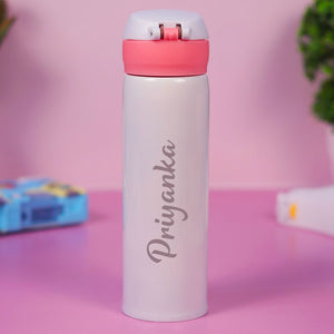 Personalized Pink Water Bottles for Kids -350 ML