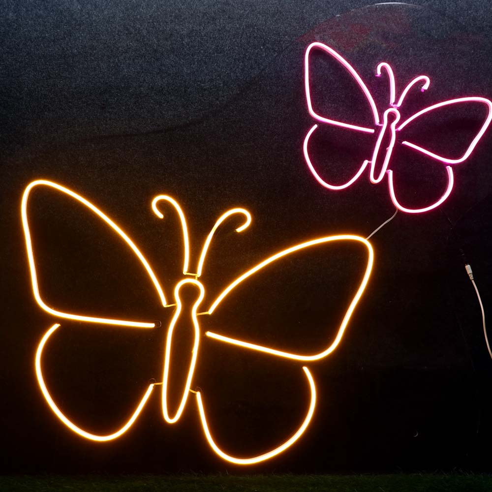 Customized Butterfly Neon Light Frames