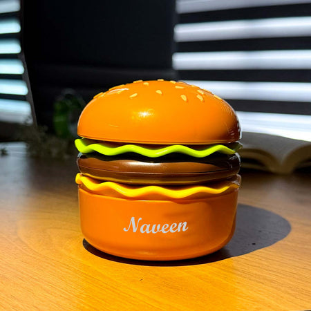 Personalized Burger Lamp with LED Light and Built-In Sharpener