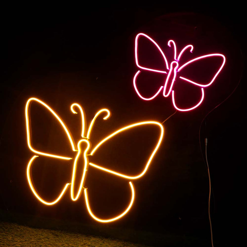 Customized Butterfly Neon Light Frames