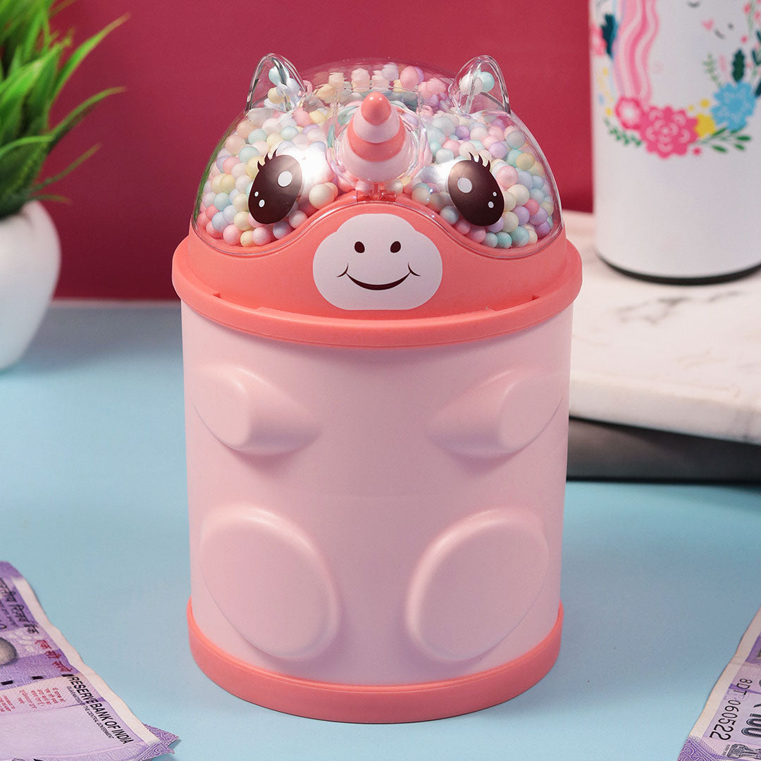 Personalized Piggy Bank -Unicorn Design Gullak for Girls