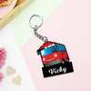 Lightning McQueen Cars Characters Keychain With Name | Love Craft Gifts