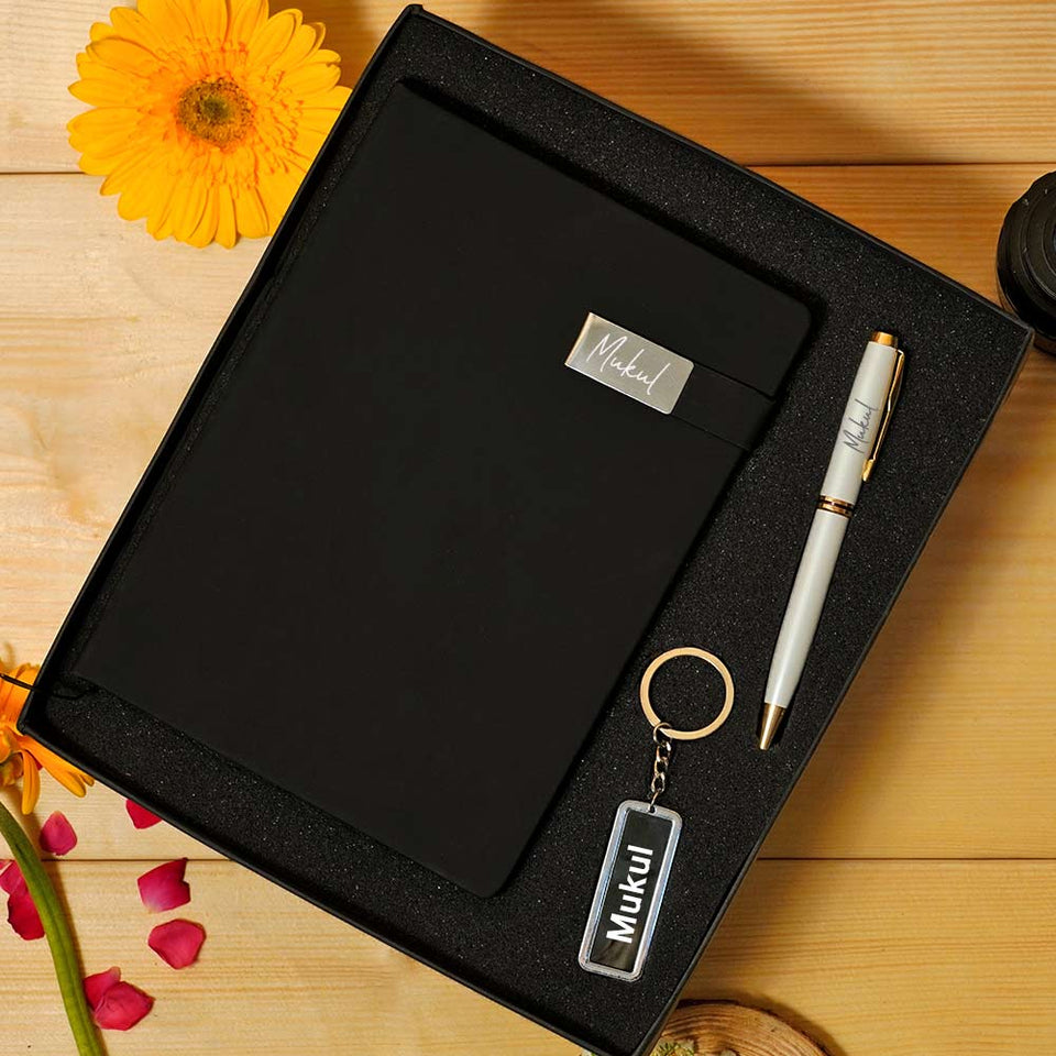 Diary, Pen and Keychain Gift Combo