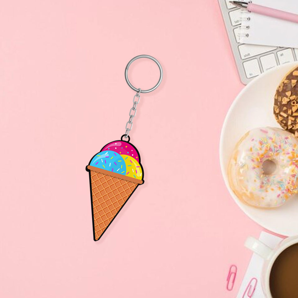 Ice Cream and Milkshake Keychain | Love Craft Gifts - love craft gift