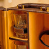 Brown Portable Wine Bar Set