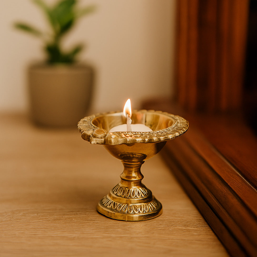 Brass Diya for Puja
