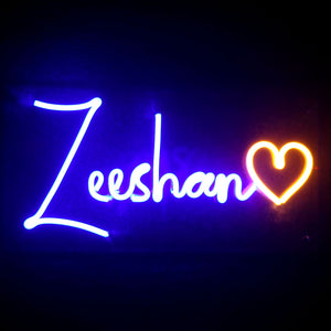 Customized Neon Name Light Frames With Heart