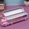 Metal Train Shape Geometry Box -Pink