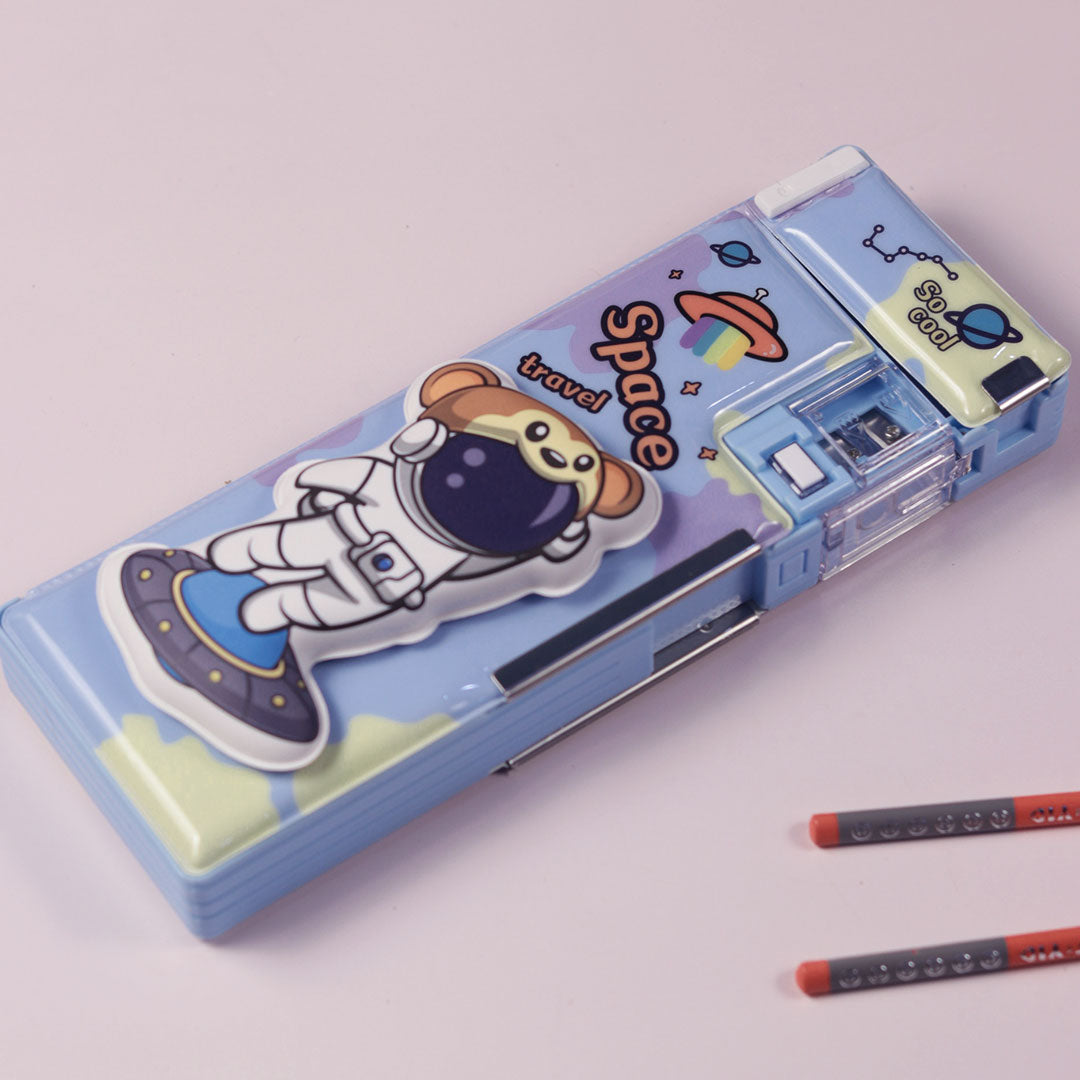 School Items for Kids - Customized Cartoon Printed Geometry Box