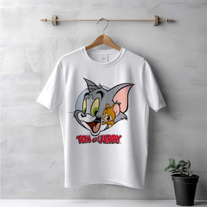 Men's White Tom & Jerry T-Shirt | Love Craft Gifts