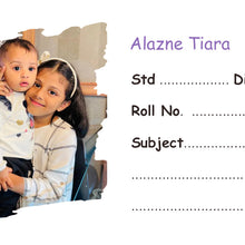 Personalized Brush Stroke Name Slips | 12x18" Sheet with 36 Labels