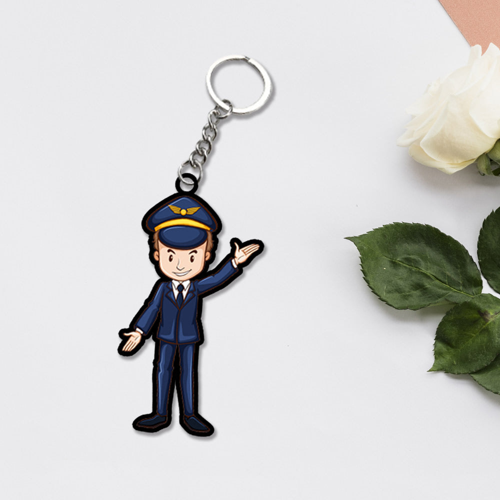 Serving with Honor: Policeman Keychain | Love Craft Gifts