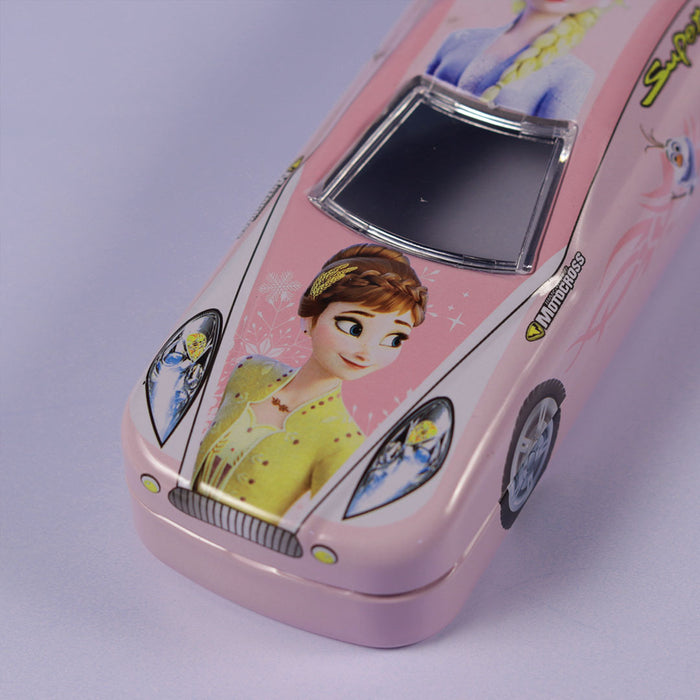 Car Shape Metal Geometry Box- Pink Color