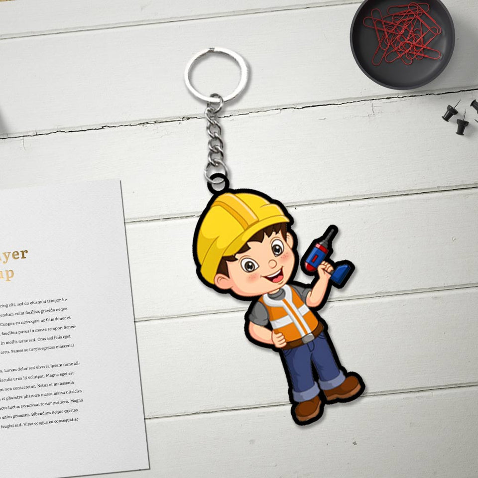 Engineer Keychain - love craft gift