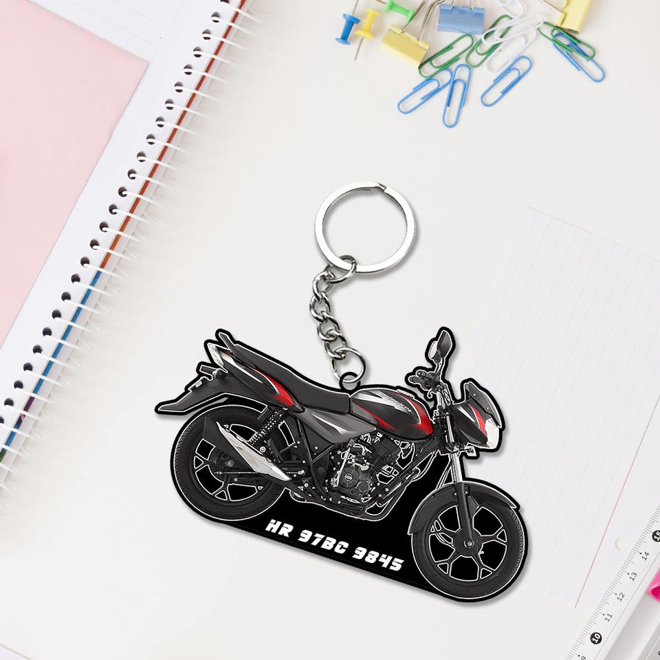 Bike Keychain With Name | Love Craft Gifts