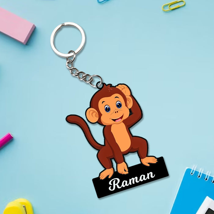 Animal Keychain With Name | Love Craft Gifts