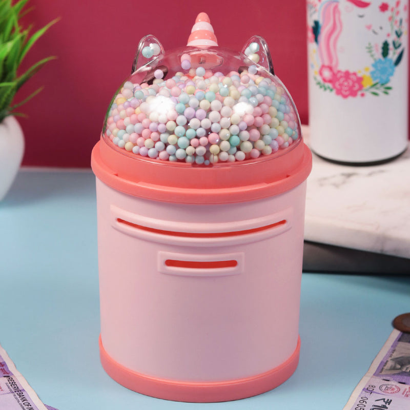 Personalized Piggy Bank -Unicorn Design Gullak for Girls