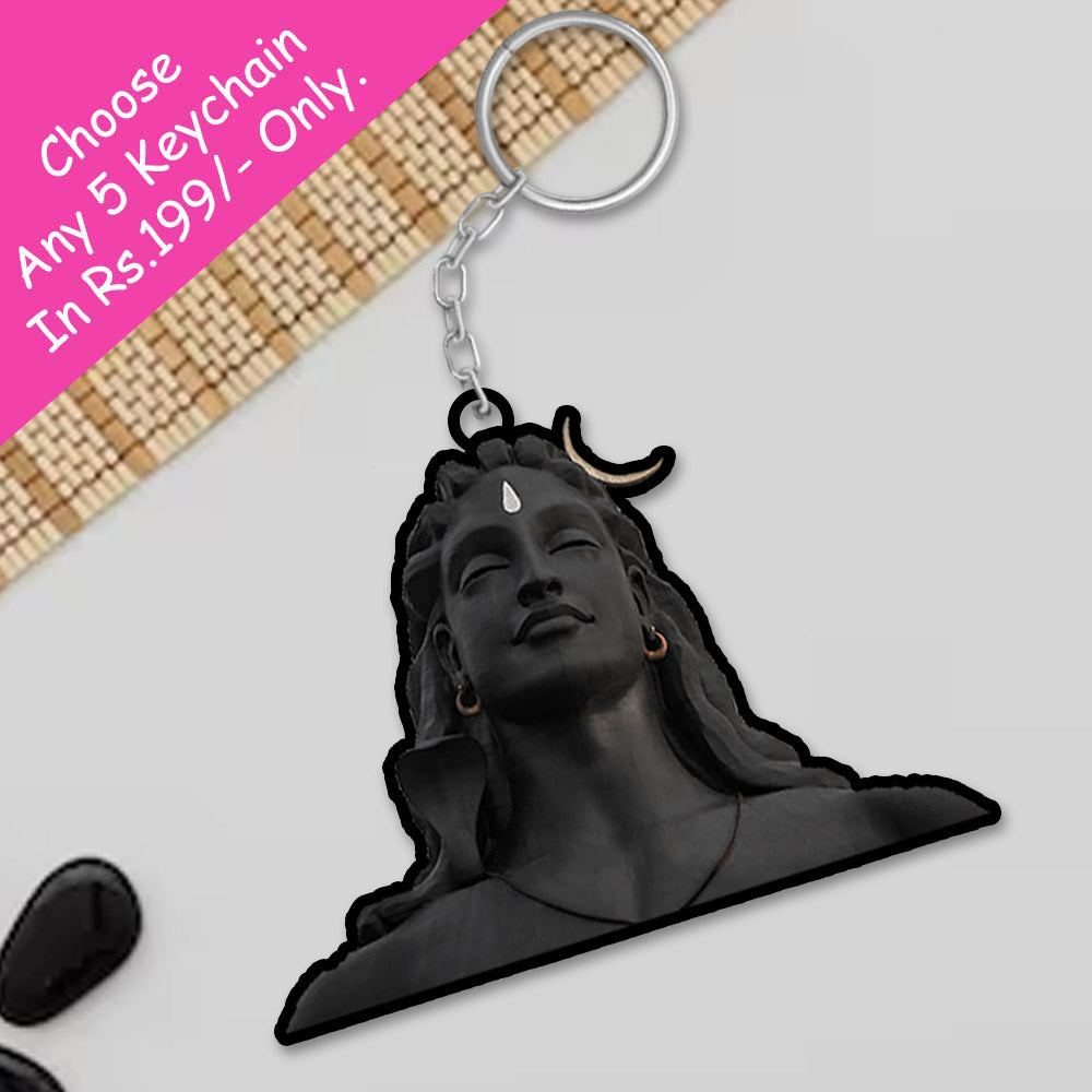 Key Chain Mahdev Mahadev Wooden Keychains - love craft gift