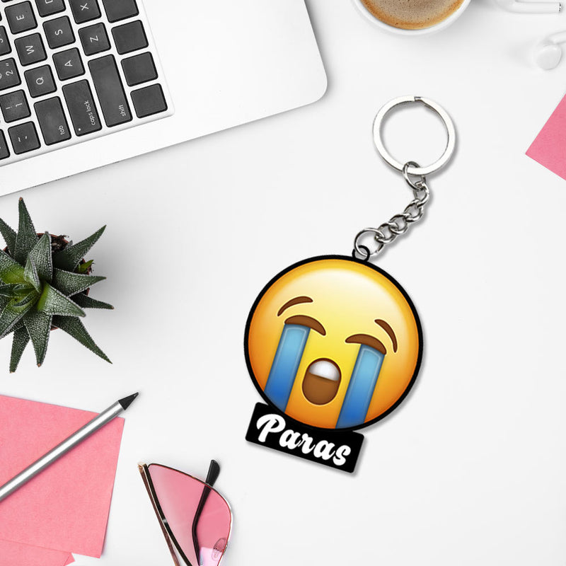 Emoji Keychain With Name: Emoji Keyring | Love Craft Gifts