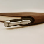Personalized Black Pen & Brown-Tan Notebook Combo | Love Craft Gifts
