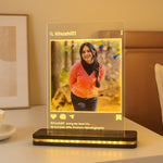 Personalized Instagram Profile Acrylic Photo Lamp with Adapter | Love Craft Gifts