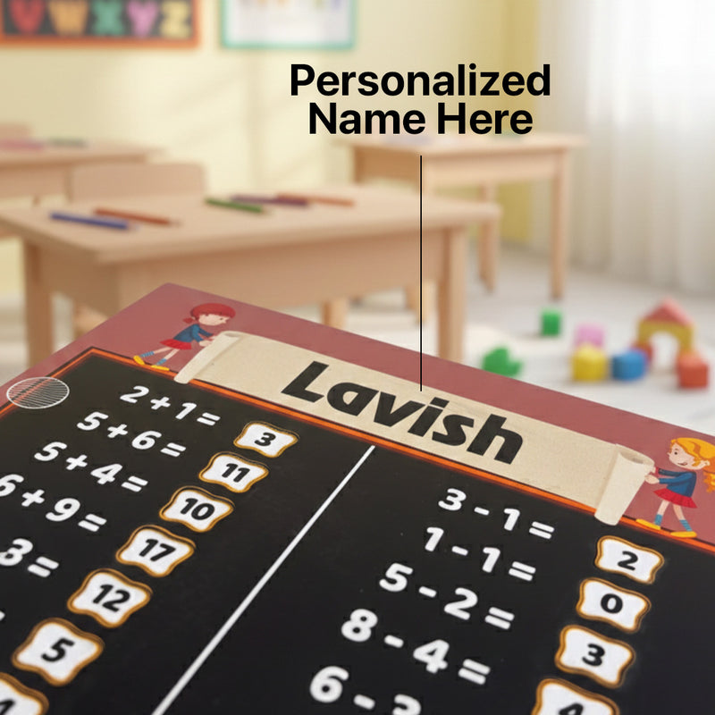 My First Maths Board – Addition & Subtraction Practice Learning Board (10×11″) | Love Craft Gifts
