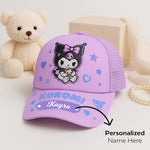 Cute Kids Cartoon Character Mesh Cap – Kuromi, Melody, Cinnamoroll (Adjustable & Breathable) | Love Craft Gifts