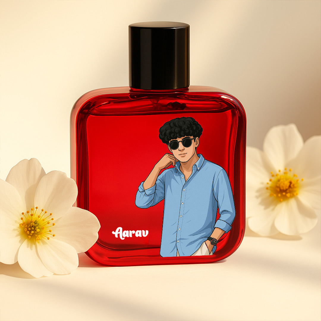 Personalized Wild Stone-Inspired Perfume Bottle – Red Edition | Love Craft Gifts