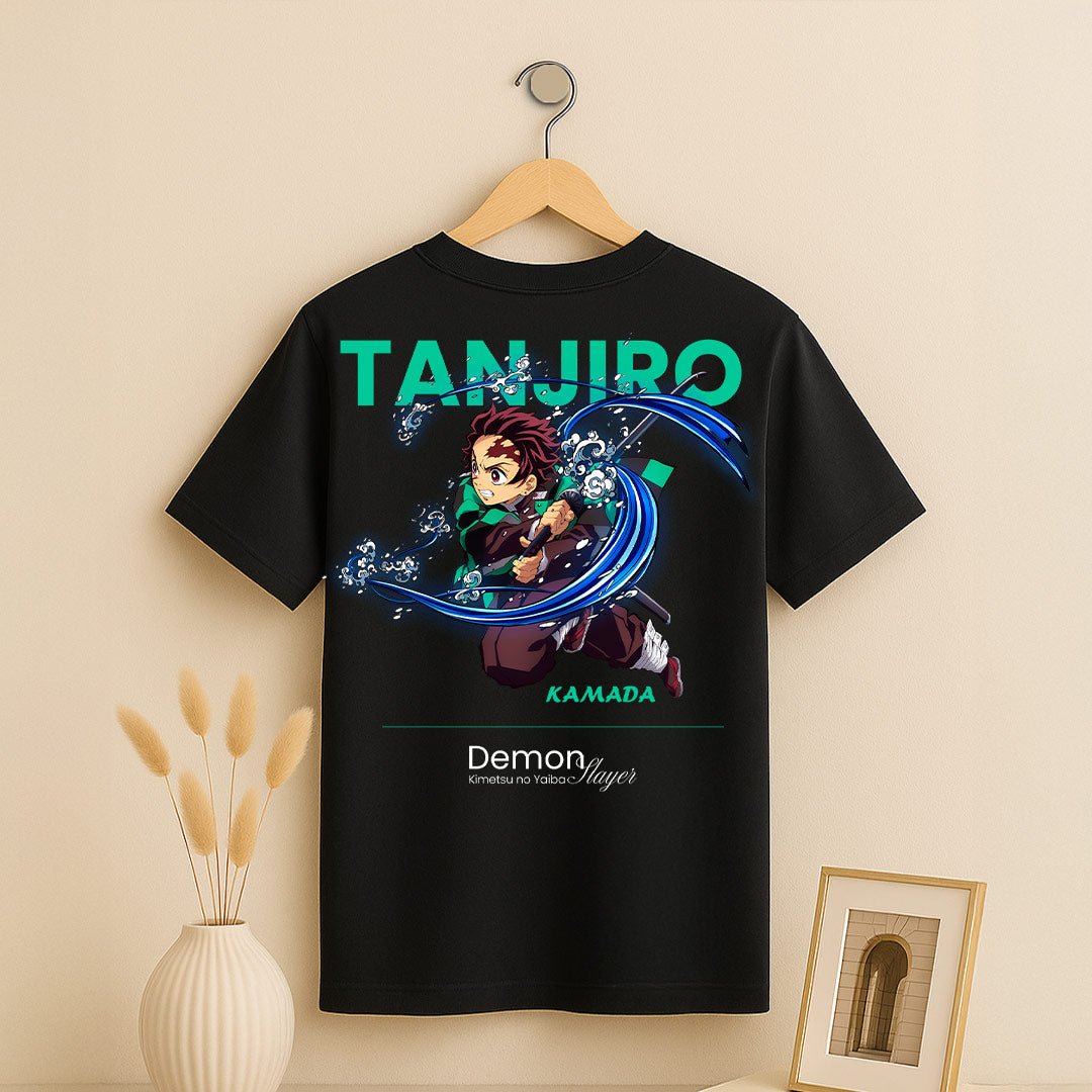Tanjiro Kamado Anime Graphic T-Shirt – Water Breathing Demon Slayer Design | Love Craft Gifts