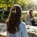 Luxury Golden Floral Hair Claw Clip – Elegant Daisy Design for Women | Love Craft Gifts