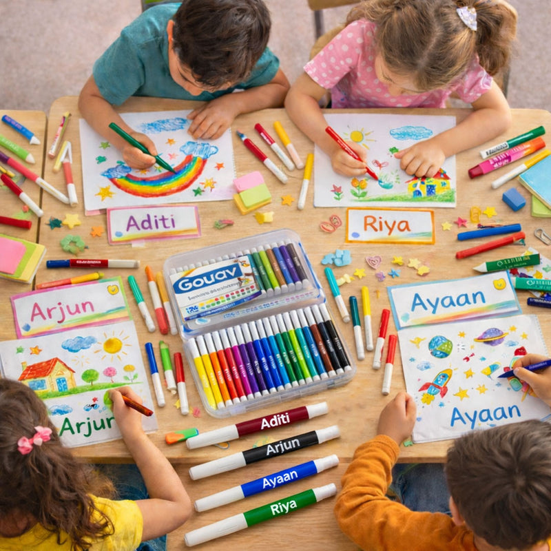 Personalized DOMS Aqua Watercolour Sketch Pen Set – 24 Shades