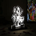 Ardhanarishwar LED Car Dashboard Lamp – Premium Acrylic LED Light for Car Dashboard, Home Temple Decor & Spiritual Gift | LoveCraftGifts™
